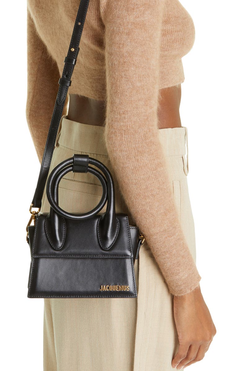 Le Chiquito Noeud Leather Crossbody Bag
